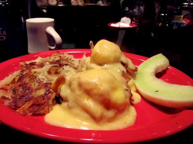 Excellent eggs benny and home fries at Sam's No. 3