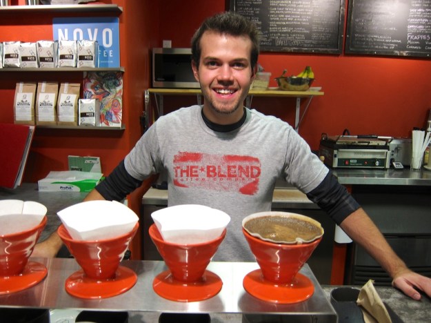 Great pour overs at The Blend Coffee Company in Carbondale