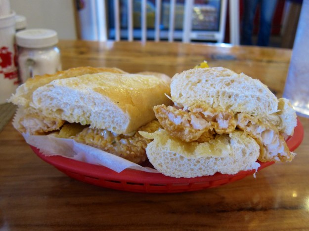 Catfish po boy at The Lost Cajun in Frisco