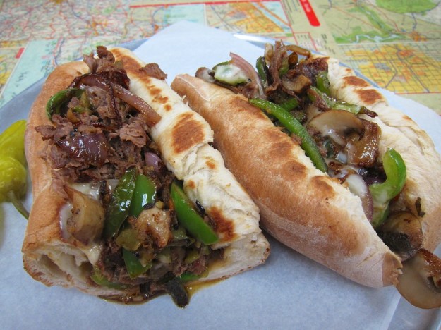 Hearty cheesesteak sandwich at Big D's Downtown Dive in Roswell, New Mexico