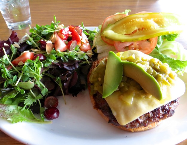 Be sure to get a salad with a fine burger at The Next Act