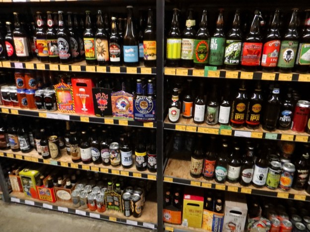 Just a small sample of the beers on offer at Sherbrooke Liquor Store