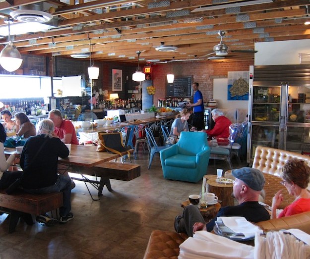 Lux Central is a cool place to hang out and savour a coffee