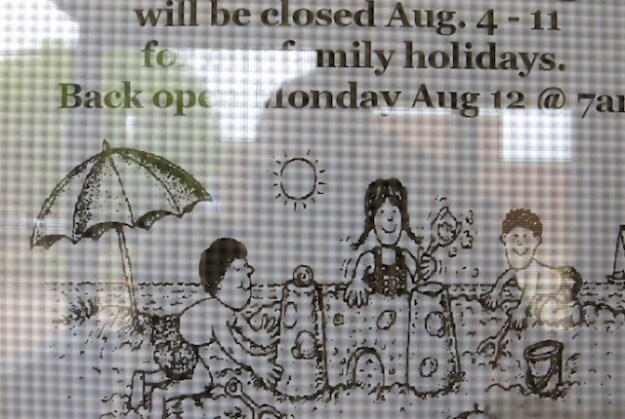 Sorry, we're not open, and you couldn't find this out till you arrived at our front door