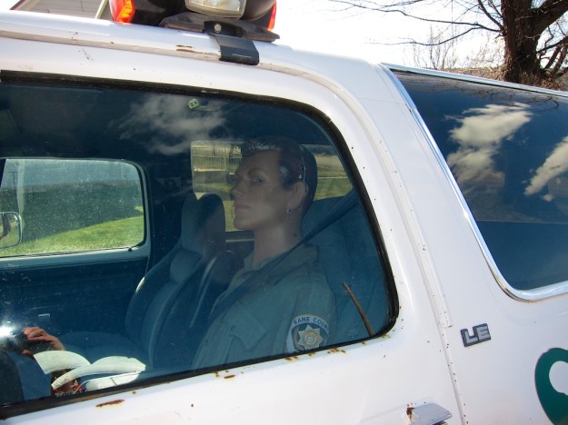 If a dummy can get people to slow down, maybe it can be used to avoid paying for parking