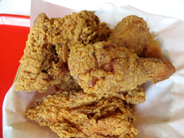 Good luck finishing this "half" order of Korean-styled fried chicken at Yum Yum BBQ in Airdrie, Alberta
