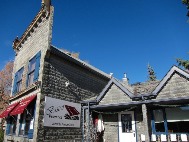 Bistro Provence, with its 1880s' pressed-tin siding, has perhaps the best historic location of any Alberta restaurant