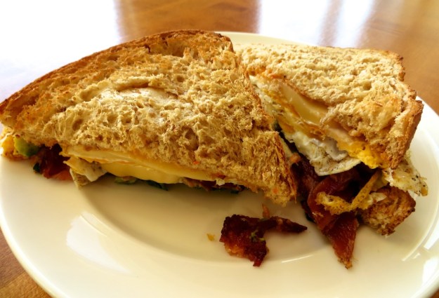 A marvellous, monster breakfast sandwich for only $4.95