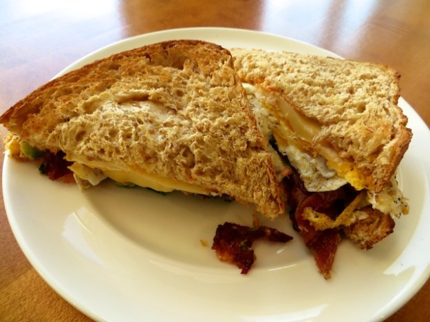 Maybe the best breakfast sandwich I've eaten, at Bite Groceteria