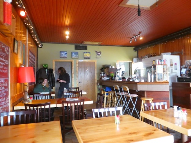 At Cafe Radio, it's all down-home, wood-panelled warmth