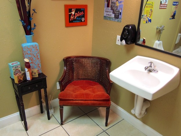 Giving new mean to the word "restroom" at Emma's Kitchen in Laurel, Montana