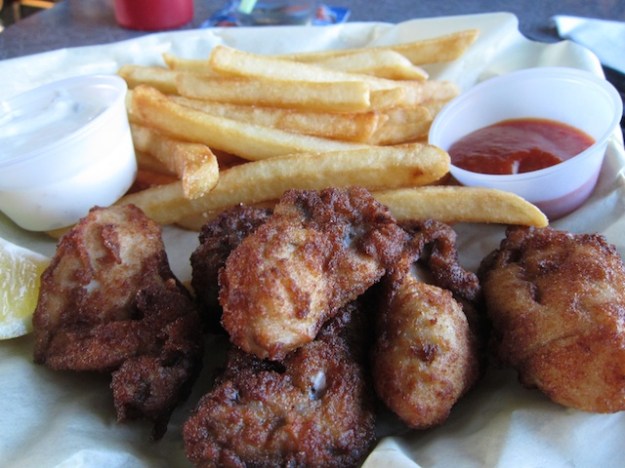 These smouldering fried oysters, in South Bend Washington, are pockets of heaven