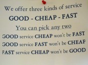 Service sign
