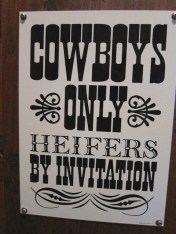 Bathroom sign