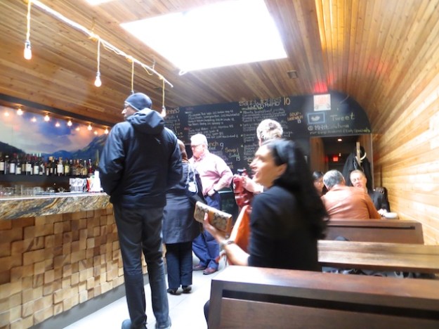 Getting ready to order in Edmonton's MRKT