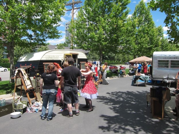 This colourful flea market in downtown Salt Lake City coincided with the weekend pride festival