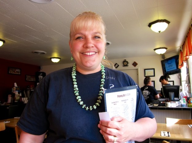 Lovely Cindy is just one of half a dozen family members who run Penny Ann's Cafe