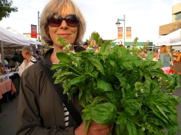 How about a bouquet of basil from the weekly market in Sidney, B.C.