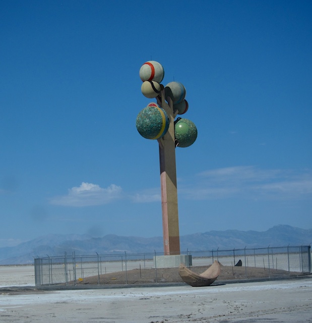 Bonus points for anyone who can explain this "sculpture" along the I-80 west of Salt Lake City