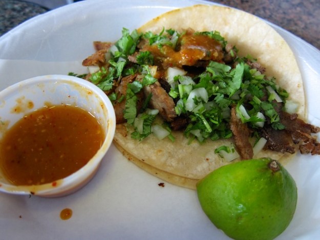 But the tacos are sure tasty at $1.50 a pop