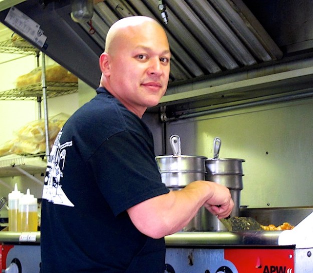 Chef Felix Sanchez mixing Mexican and Asian influences at his El Fat Cat Grill truck Asian fare