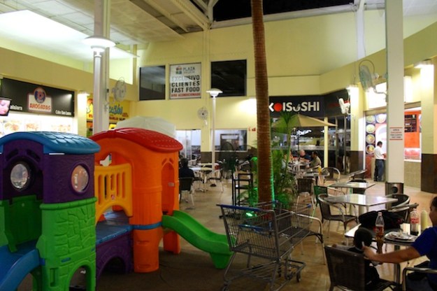 There's the sushi spot, at the back of this fast-food court next to a Walmart