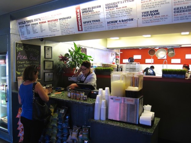 The Rubicon Deli is a no-frills sandwich shop that concentrates on great food