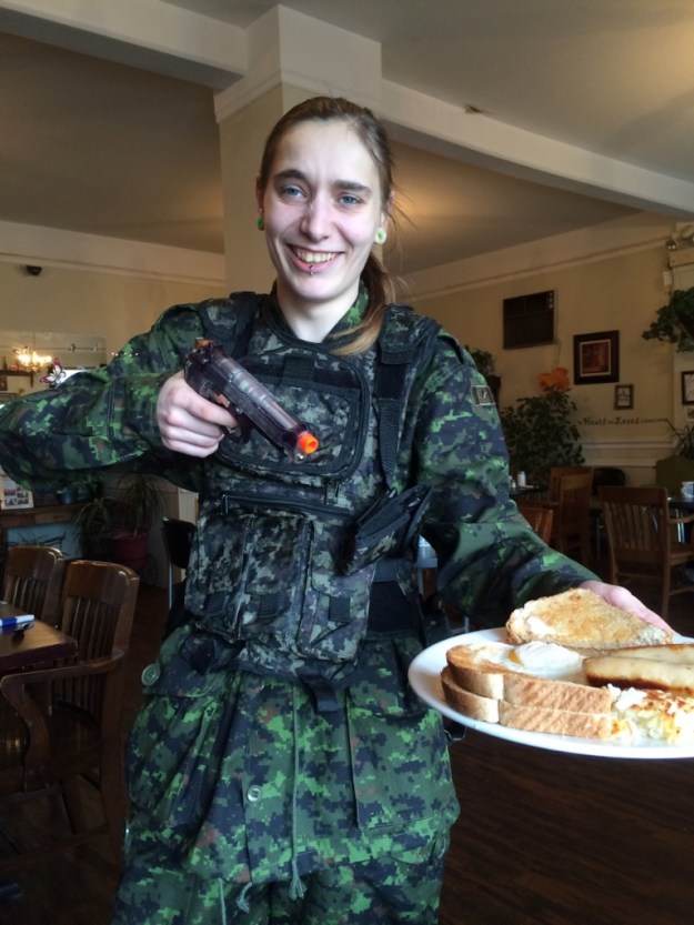 A friend was all fired up about breakfast at Armstrong Blue Hotel in Armstrong, B.C.
