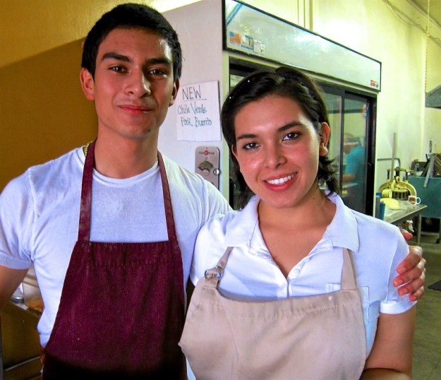Siblings Chris and Cynthia Villa help run the family show at Los Angeles's renowned La Azteca Tortilleria