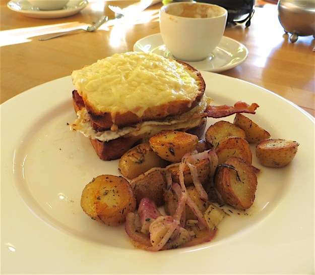 The brioche bread makes this scintillating croque monsieur at Calgary's Manuel Latruwe bakery