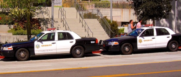 I've never seen as many police cars as in downtown L.A. Makes one feel somewhat safer, though